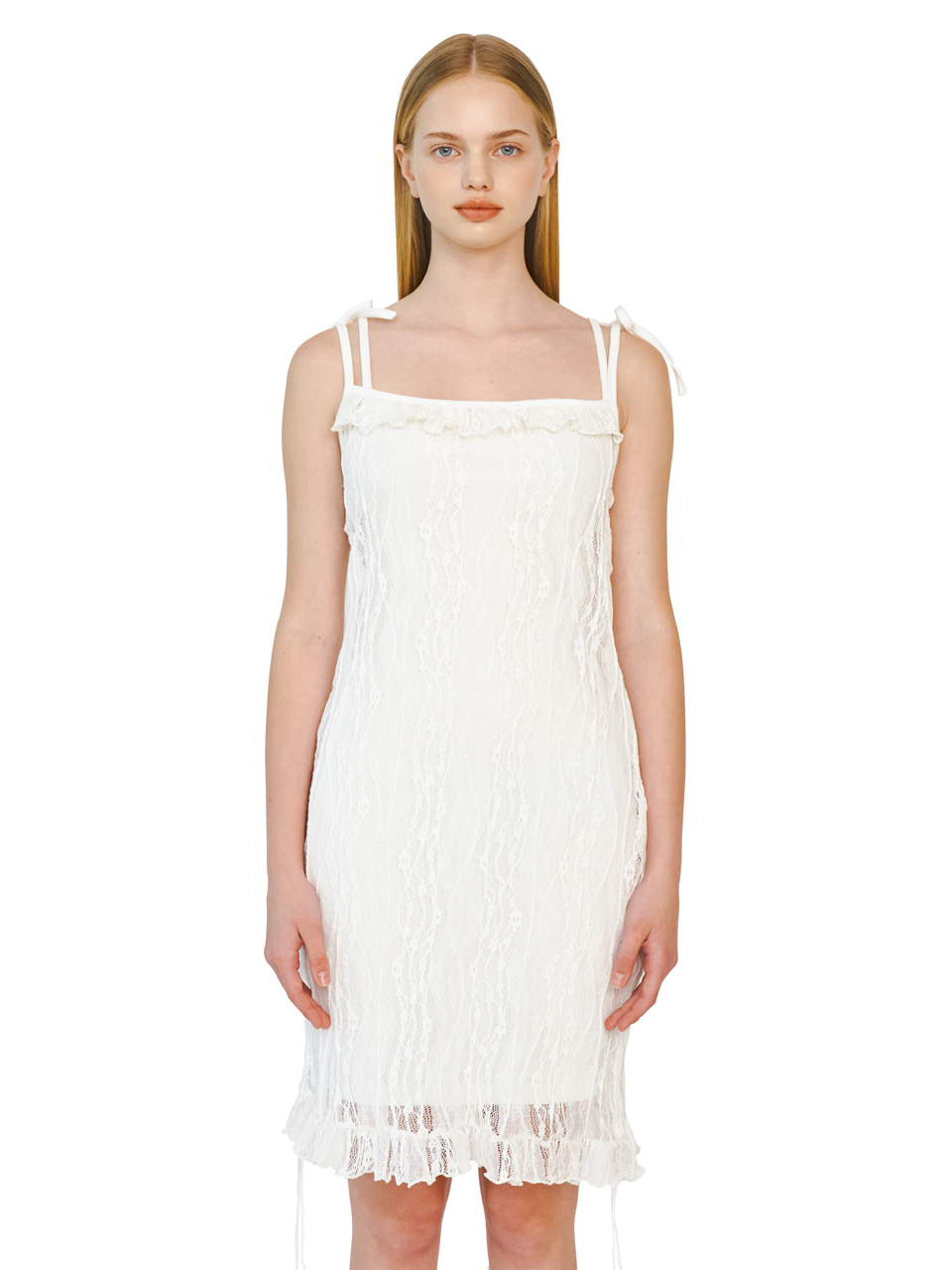 LAYERED LACE SRTING ONE-PIECE_[WHITE]