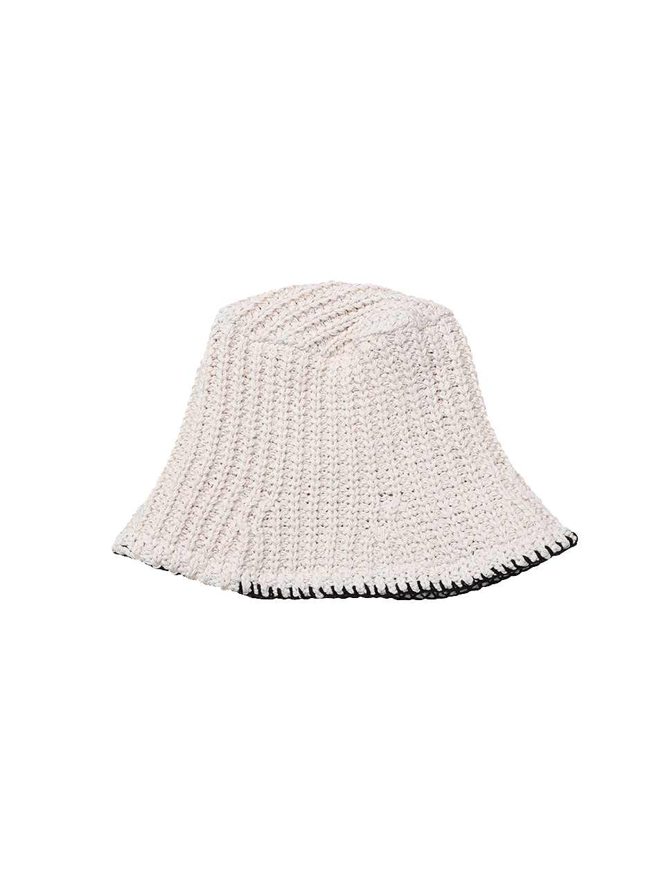 Smock Paper Knit Bucket Hat_[Ivory]