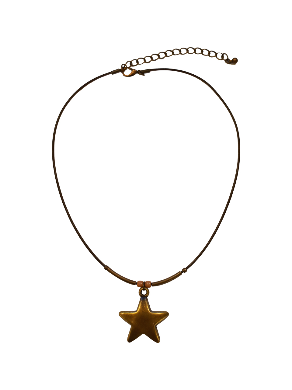 Bold Star Necklace_[Brown Antique]