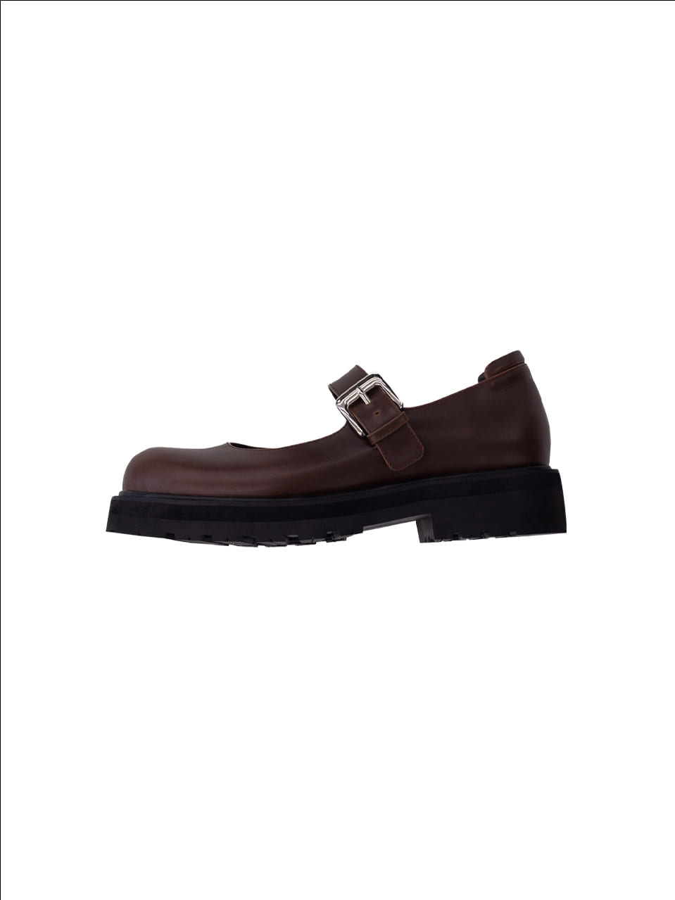 Strap Mary Jane Shoes_[Brown]